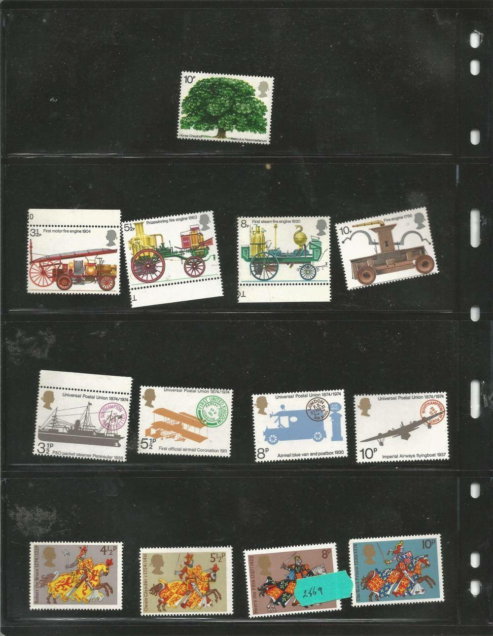 GB Mint Stamps - Complete Collection of Commemorative Stamps (1967–1974)