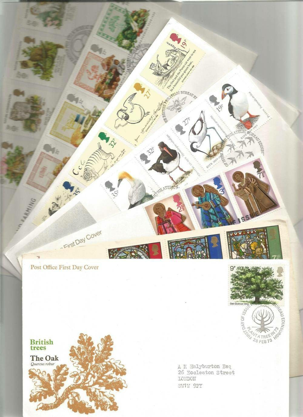 Collection of 25 FDCs, Stamps, and FDI Postmarks