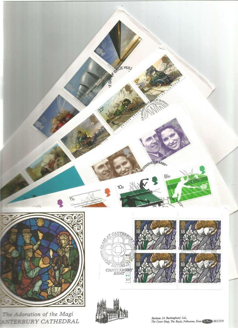 Collection of 25 FDCs, Stamps, and FDI Postmarks