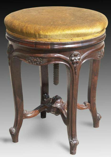 Mid-Victorian Rosewood Piano Stool (Circa 1870)