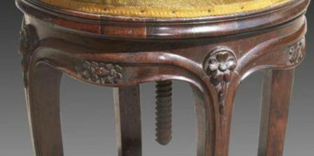 Mid-Victorian Rosewood Piano Stool (Circa 1870)