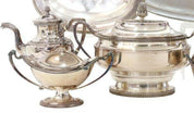 French and British Silver Plate Tableware Set (8 pieces)