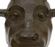 Vintage Chinese Bronze Ox Head Zodiac Statue