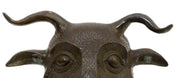 Vintage Chinese Bronze Ox Head Zodiac Statue