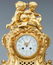 Louis XVI Style Gilt Bronze Pendulum Clock