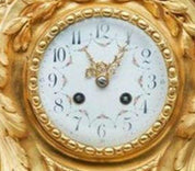 Louis XVI Style Gilt Bronze Pendulum Clock