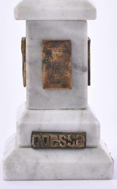 Bronze on Marble Base Sculpture "Odessa"