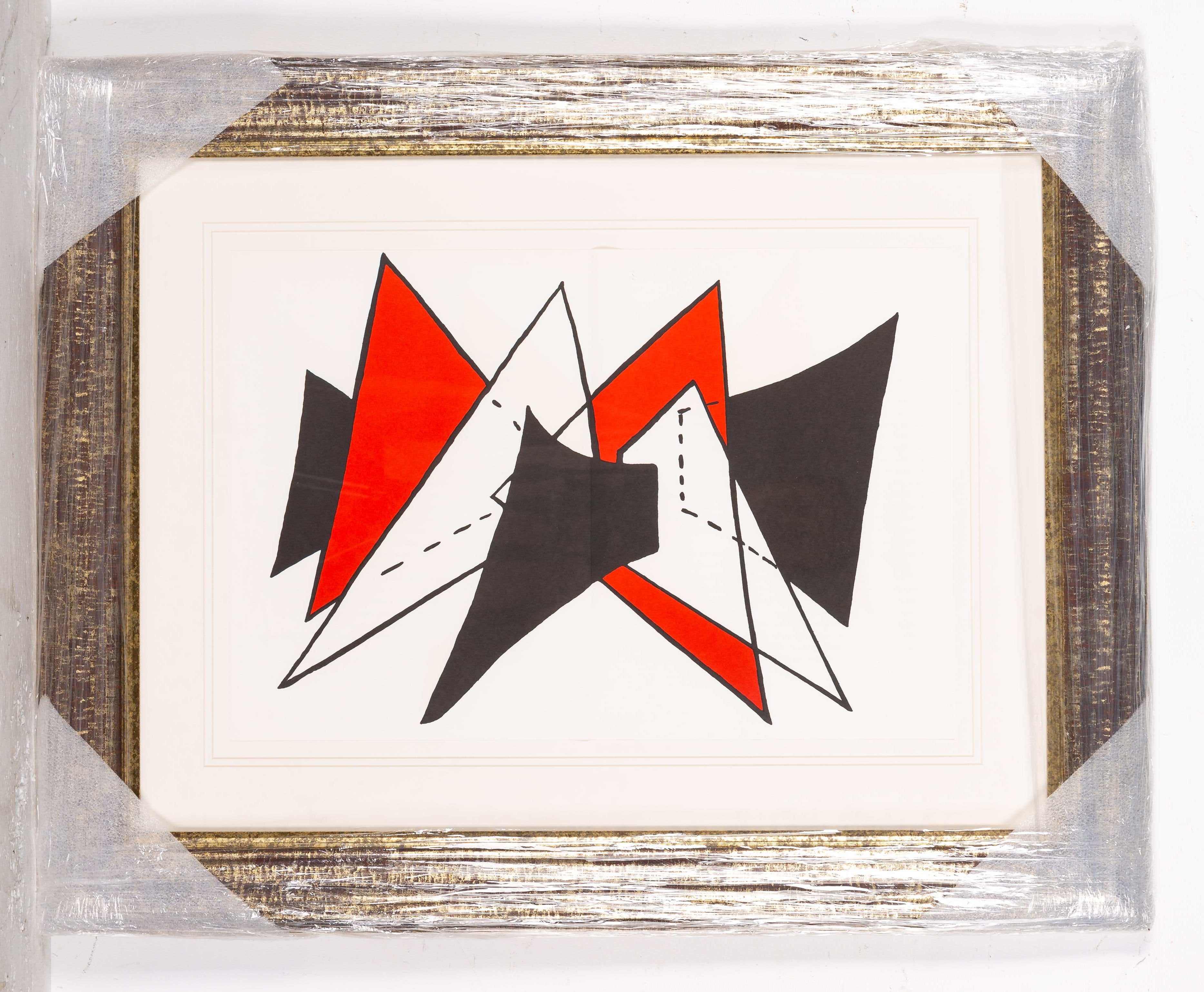 Alexander Calder- Lithograph 'DLM141 - Triangles rouge'