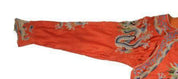 Red Ground Silk Embroidered "Dragon" Robe