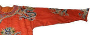 Red Ground Silk Embroidered "Dragon" Robe