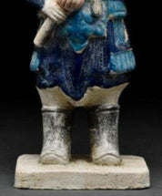 Ming Dynasty Glazed Terracotta Standing Warrior