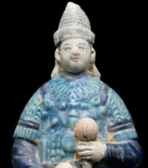 Ming Dynasty Glazed Terracotta Standing Warrior