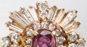 Ruby, Diamond, and 14-Karat Gold Ring