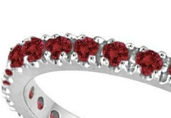 Ruby Eternity Band Stackable Ring