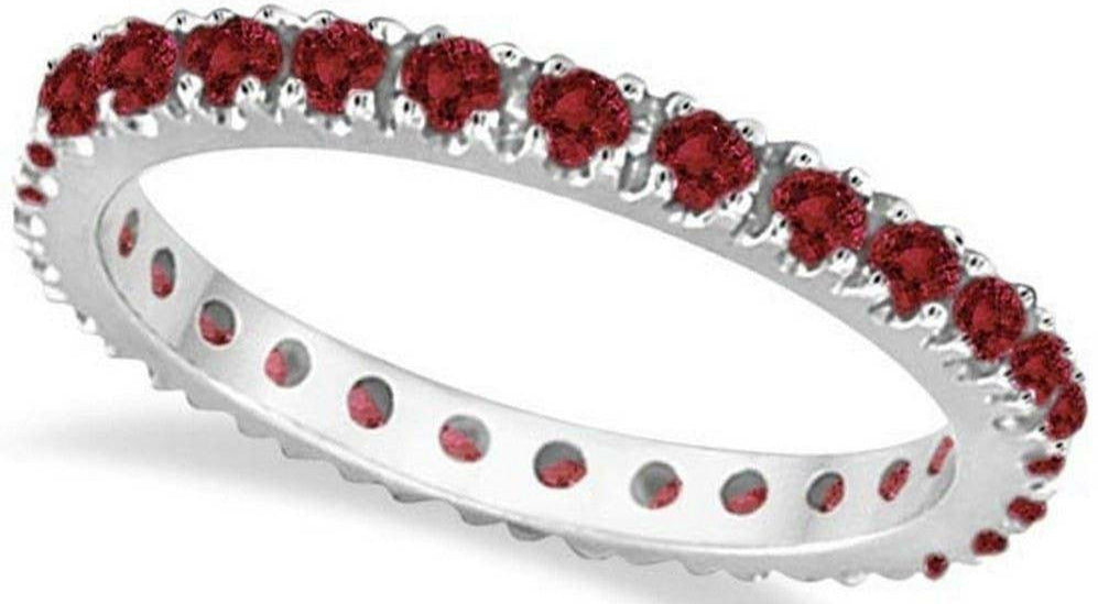 Ruby Eternity Band Stackable Ring