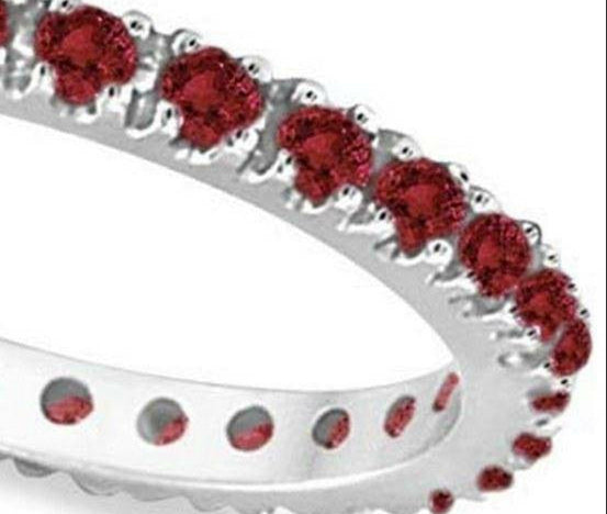 Ruby Eternity Band Stackable Ring