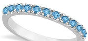 Blue Topaz Stackable Band Ring Guard