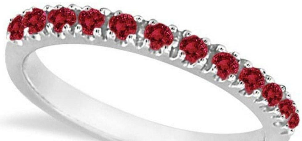 Ruby Stackable Ring Guard Band