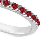 Ruby Stackable Ring Guard Band