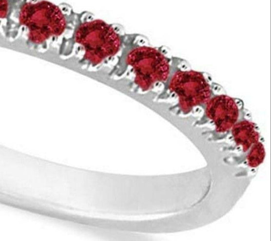 Ruby Stackable Ring Guard Band