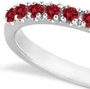 Ruby Stackable Ring Guard Band