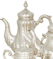 German Silver Four-Piece Tea Service by Emil Hermann