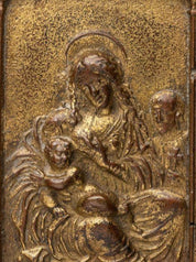 Bronze-Gilt Pax of the Madonna and Child with St. Joseph