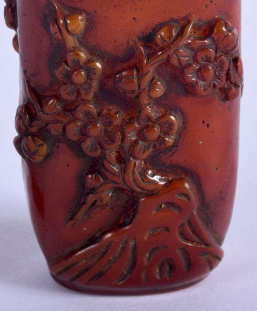 Chinese Amber Snuff Bottle