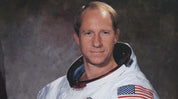 Apollo 15 Al Worden Signed Spacesuit Photo