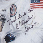 Apollo 15 Al Worden Signed Spacesuit Photo