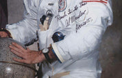 Apollo 15 Al Worden Signed Spacesuit Photo