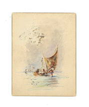 Pen and Ink Sketch Card by Princess Victoria of Hesse and by Rhine