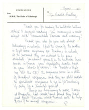 Autograph Letter Signed by Prince Philip, Duke of Edinburgh