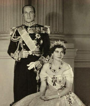 Official Portrait Signed by Paul I, King of Greece, and Queen Frederica of Hanover