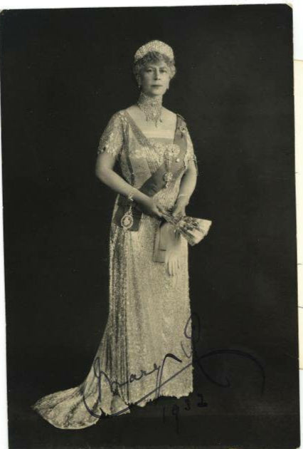 Signed Photograph and Card from Queen Mary of Teck