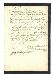 Signed Official Letters by Maria Amalia, Holy Roman Empress, and Maria Leopoldine, Grand Duchess of Austria-Este  Medium: Handwritten documents