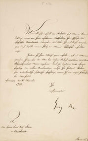 Letter Signed by George VI, King of Hanover, to Johann Carl Bertram Stuve