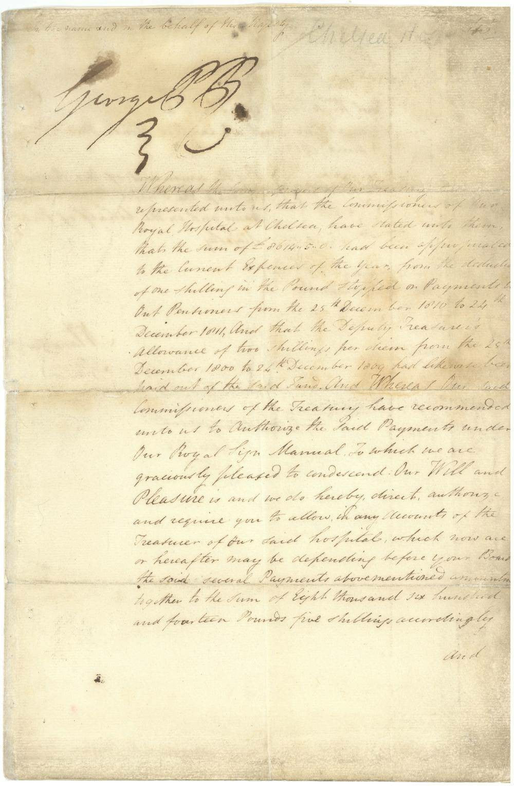 Documents Signed by George III and George IV as Regents