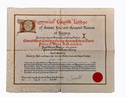 Edward VIII Freemasonry Appointment Document