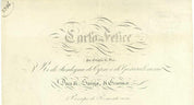 Royal Warrant Signed by King Carlo Felice