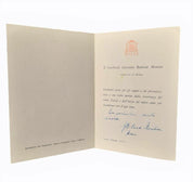 Signed Christmas Card by Cardinal Giovanni Battista Montini (Future Pope Paul VI)