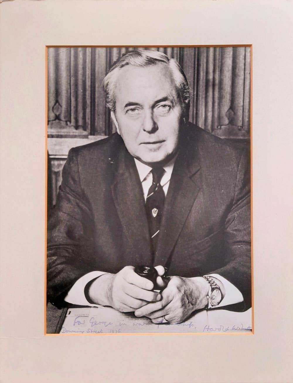 Signed Photograph of Harold Wilson