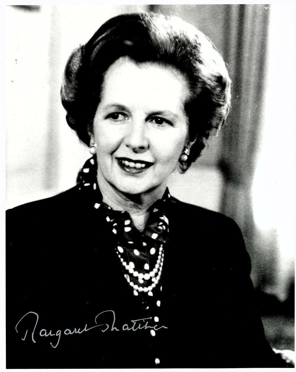 Signed Photograph of Margaret Thatcher