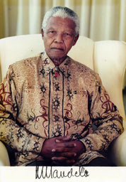 Signed Photograph of Nelson Mandela