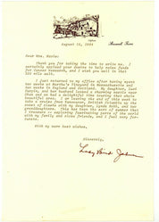 Typed Letter from Lady Bird Johnson