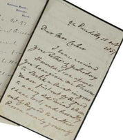 Collection of Handwritten Letters from 19th-Century British Prime Ministers