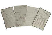 Collection of Handwritten Letters from 19th-Century British Prime Ministers