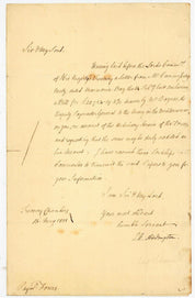 Signed Letter by John Hiley Addington – The French Campaign in Egypt and Syria