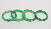 Set of Four Celadon Green Circular Bracelets