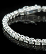 14K White Gold and Diamond Tennis Bracelet